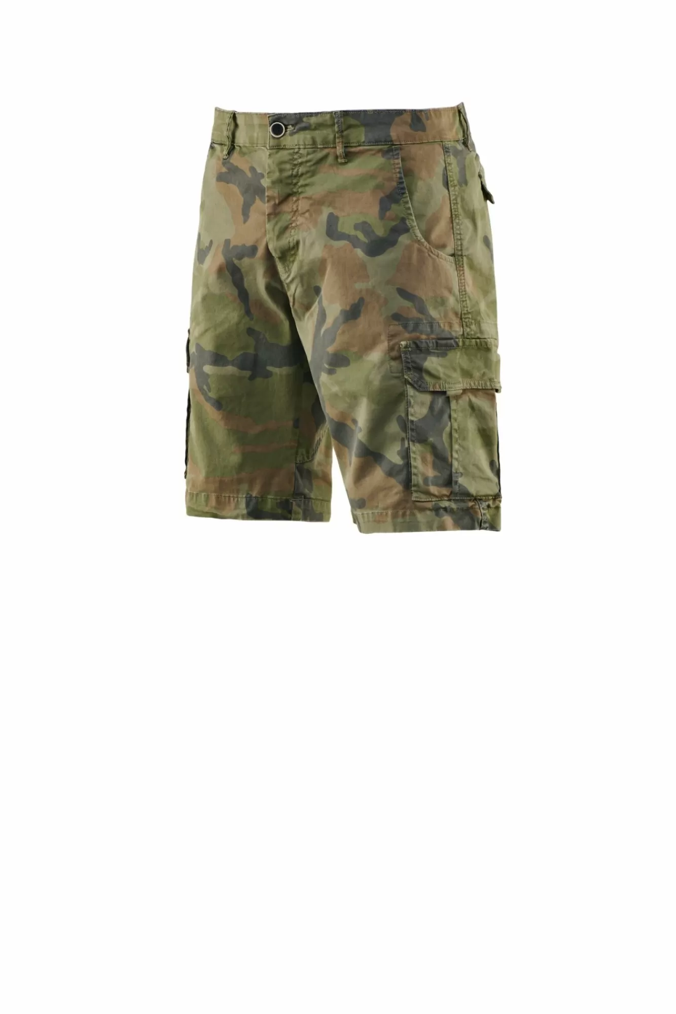 Bermuda Cargo Fantasia Camouflage In Gabardina Di Cotone>Bomboogie New