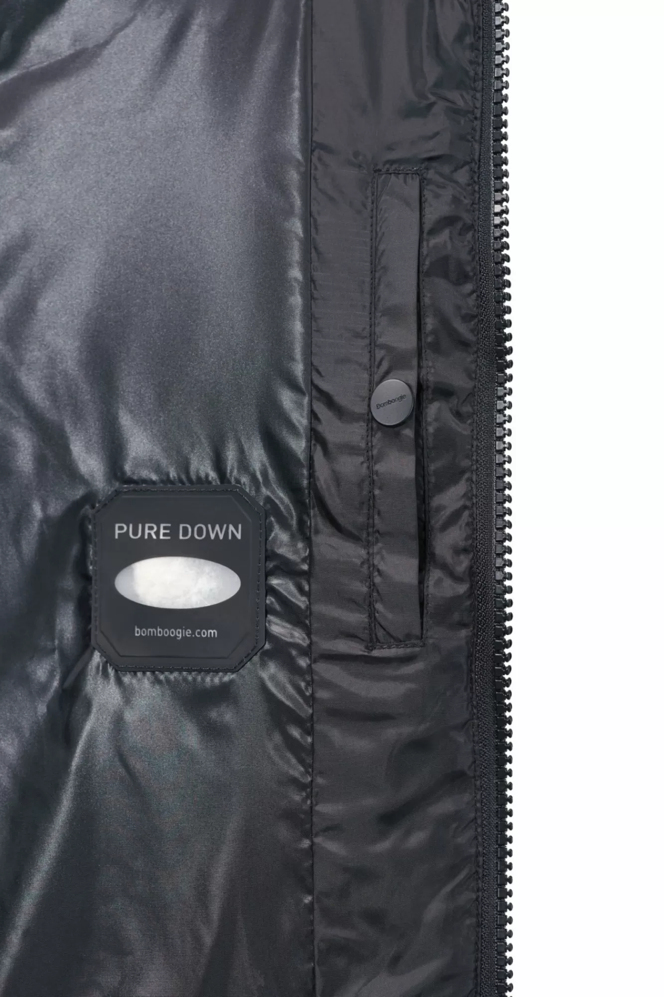 Bomber Imbottito In Piuma Con Bordo In Pelliccia Corta>Bomboogie Cheap