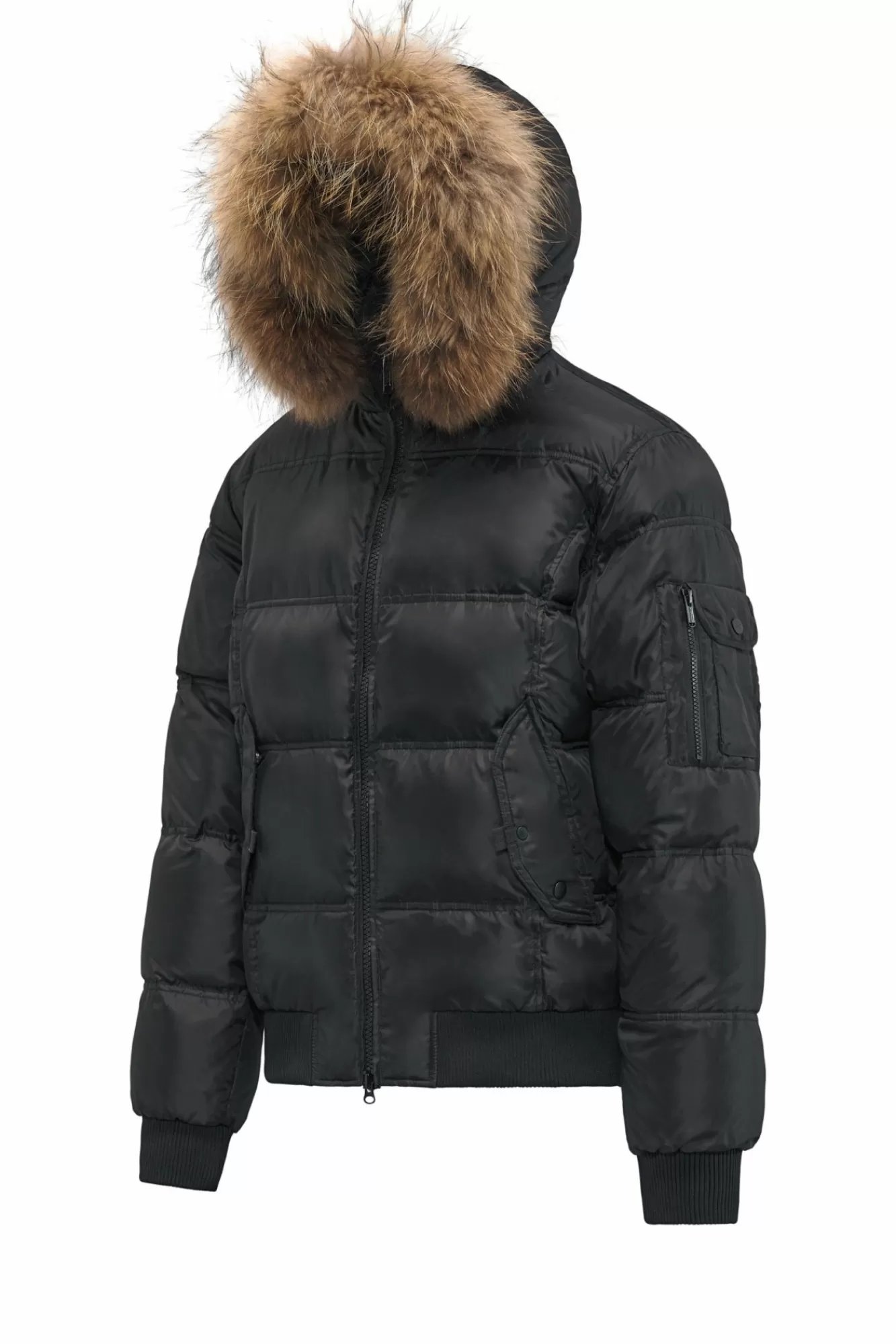 Bomber Imbottito In Piuma Con Bordo In Pelliccia Sintetica>Bomboogie Best