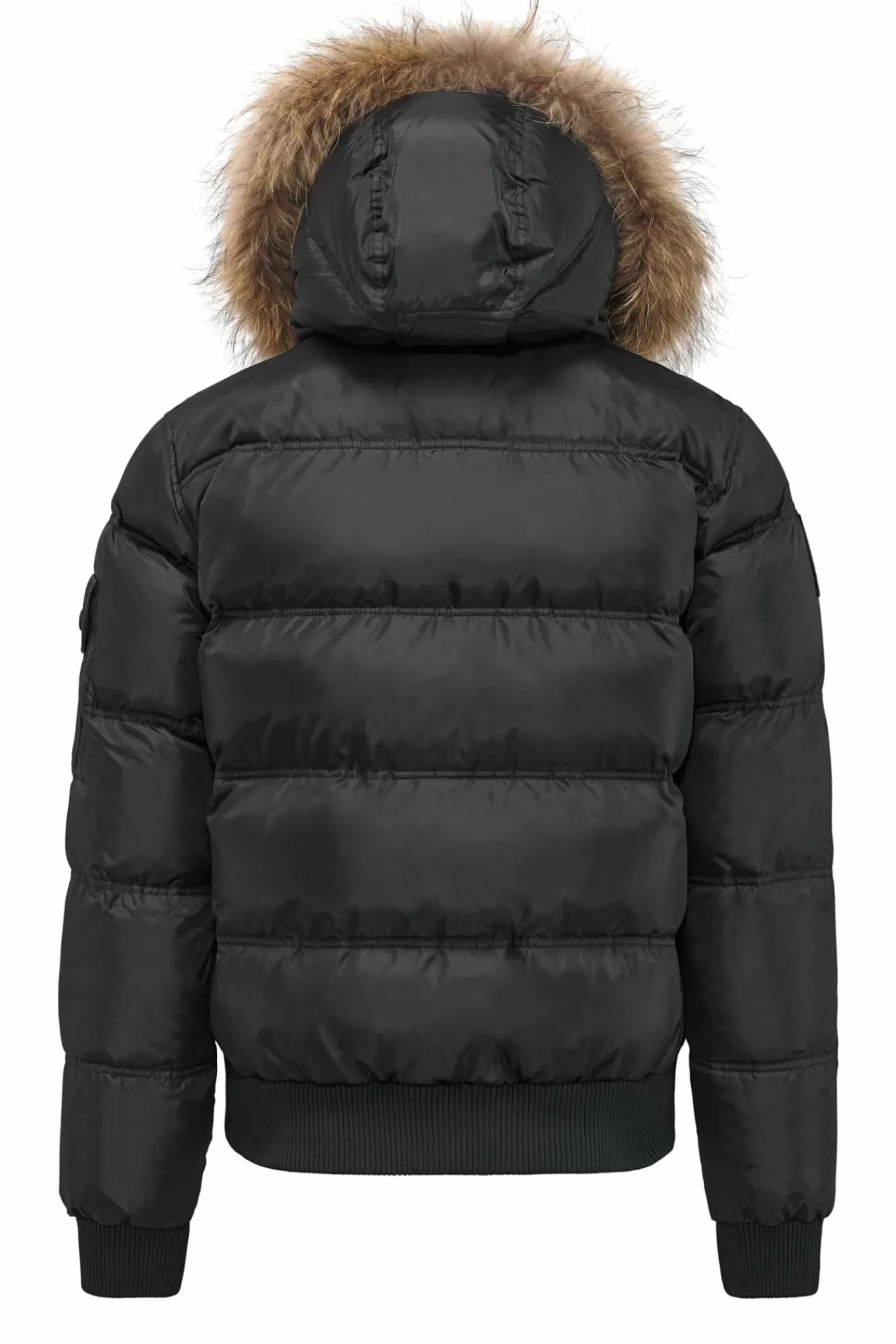 Bomber Imbottito In Piuma Con Bordo In Pelliccia Sintetica>Bomboogie Store