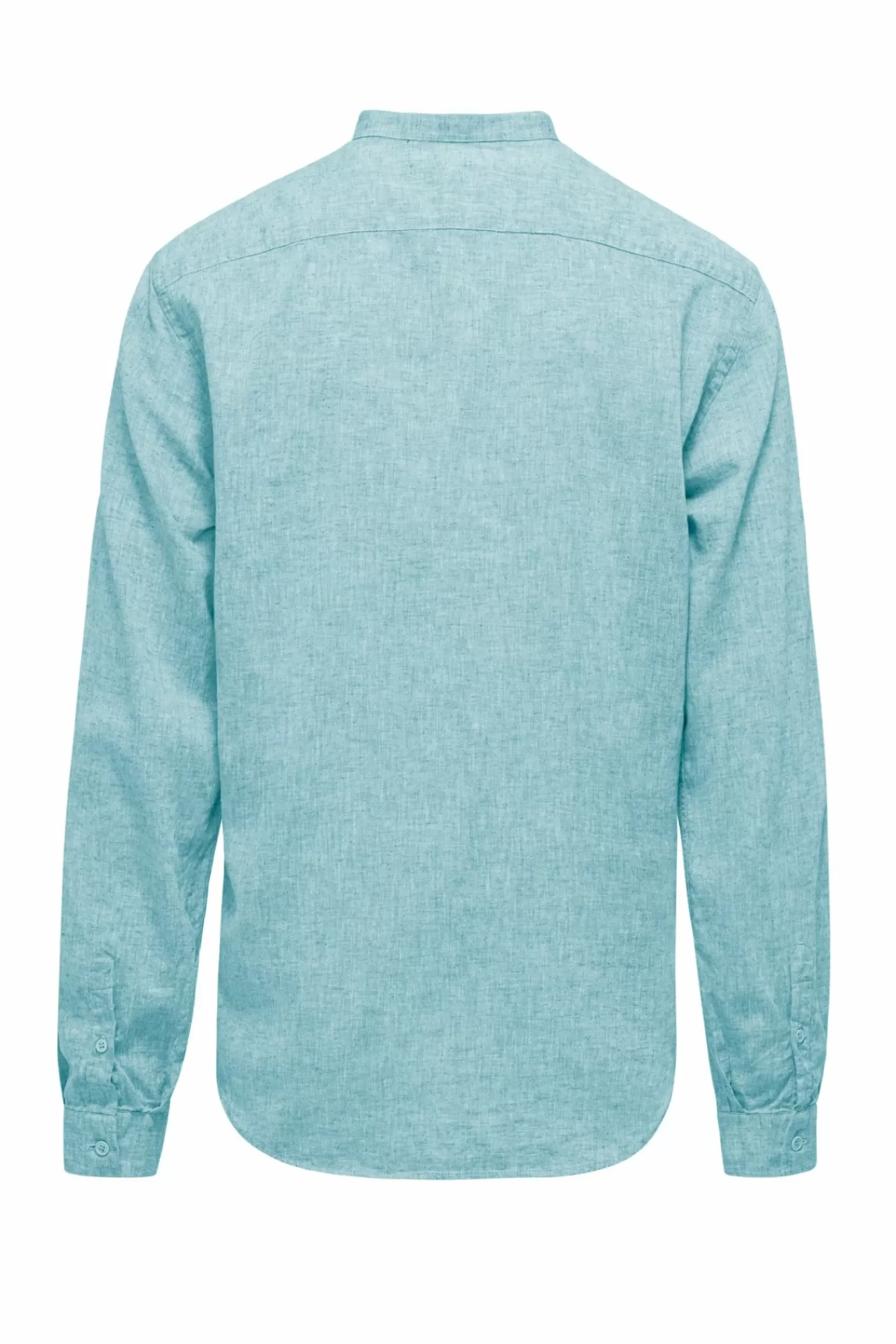 Camicia In Lino/Cotone Con Collo Alla Coreana>Bomboogie Flash Sale