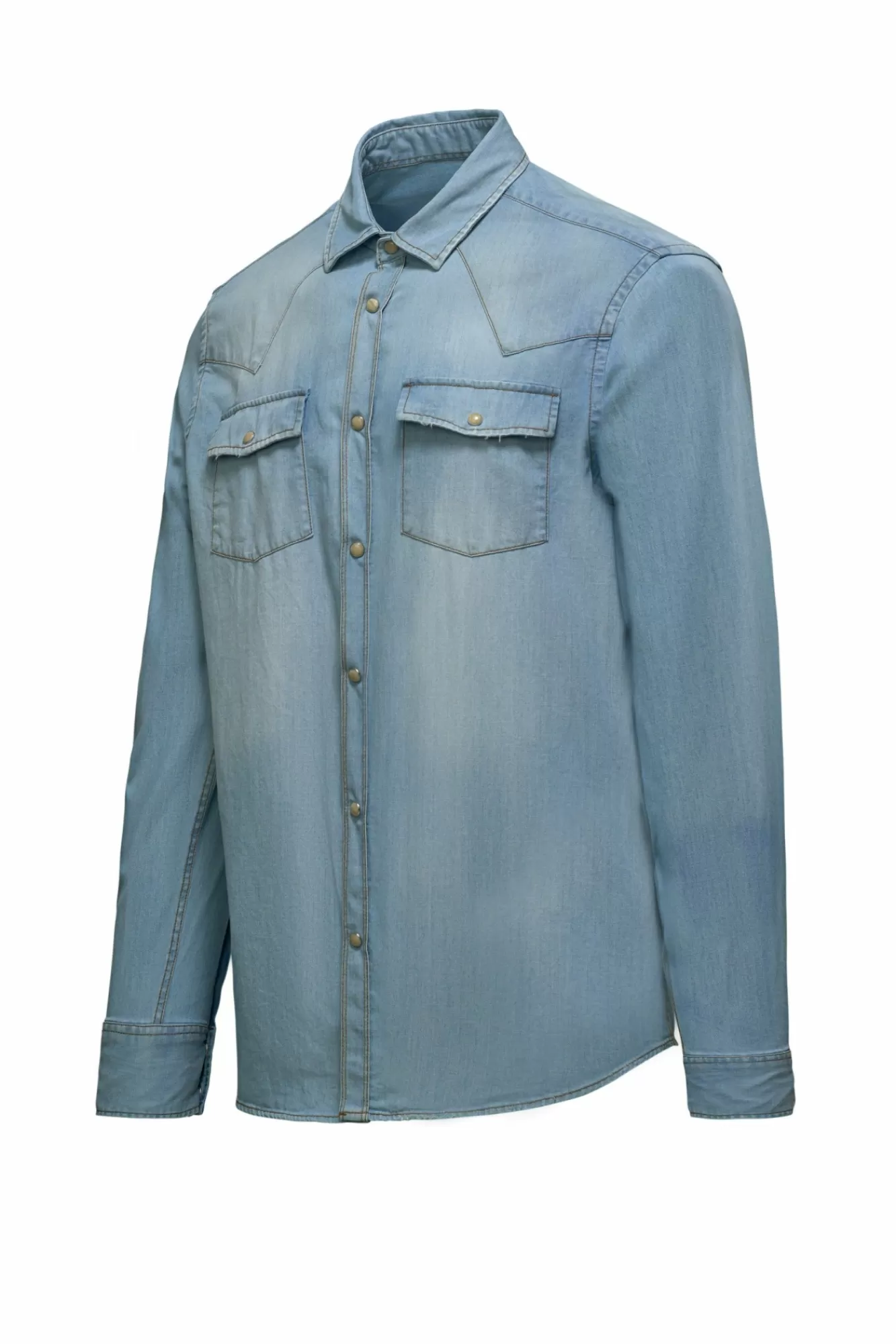 Camicia Rodeo In Denim Elasticizzato>Bomboogie Sale