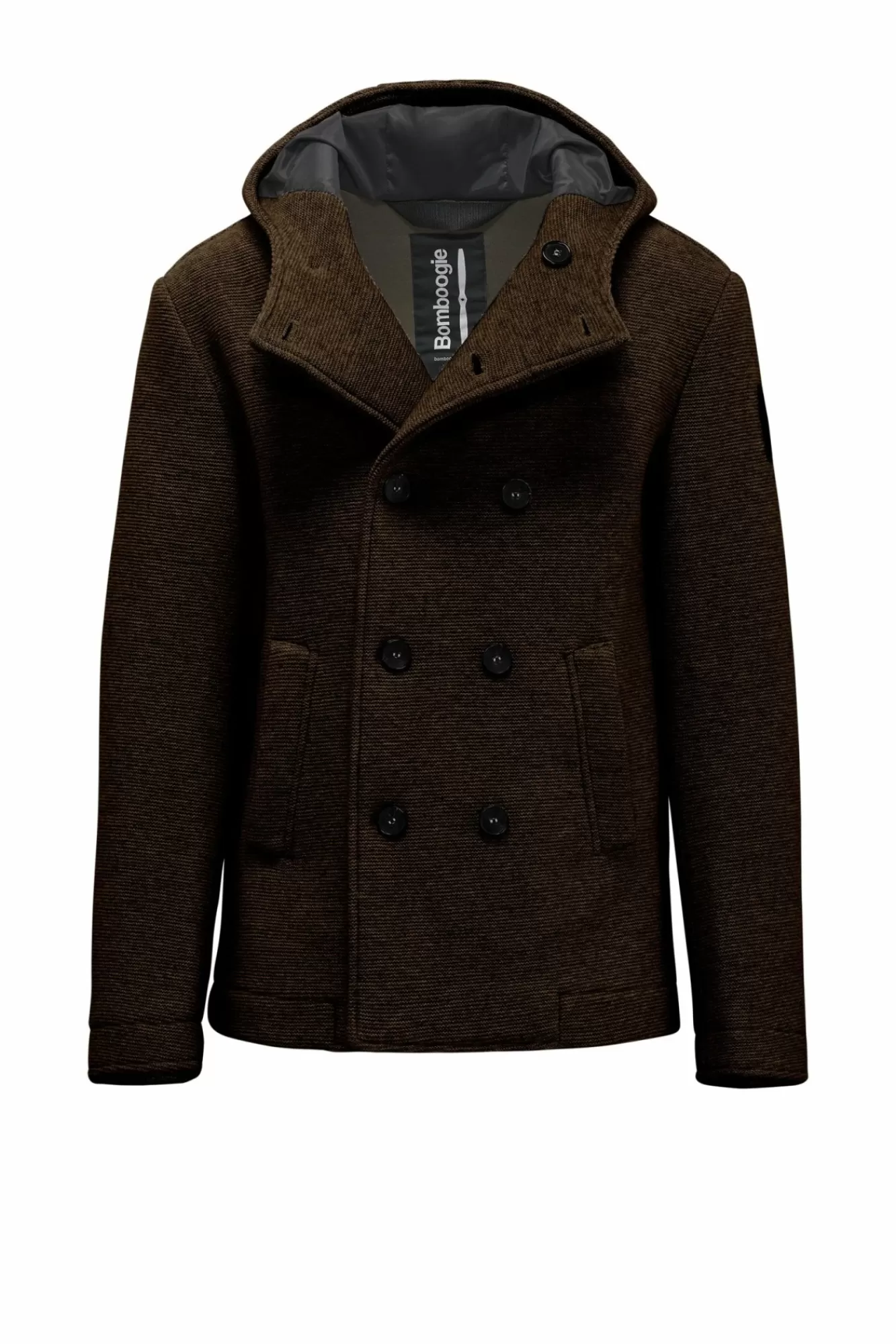 Cappotto In Lana Cotta Con Cappuccio>Bomboogie Store