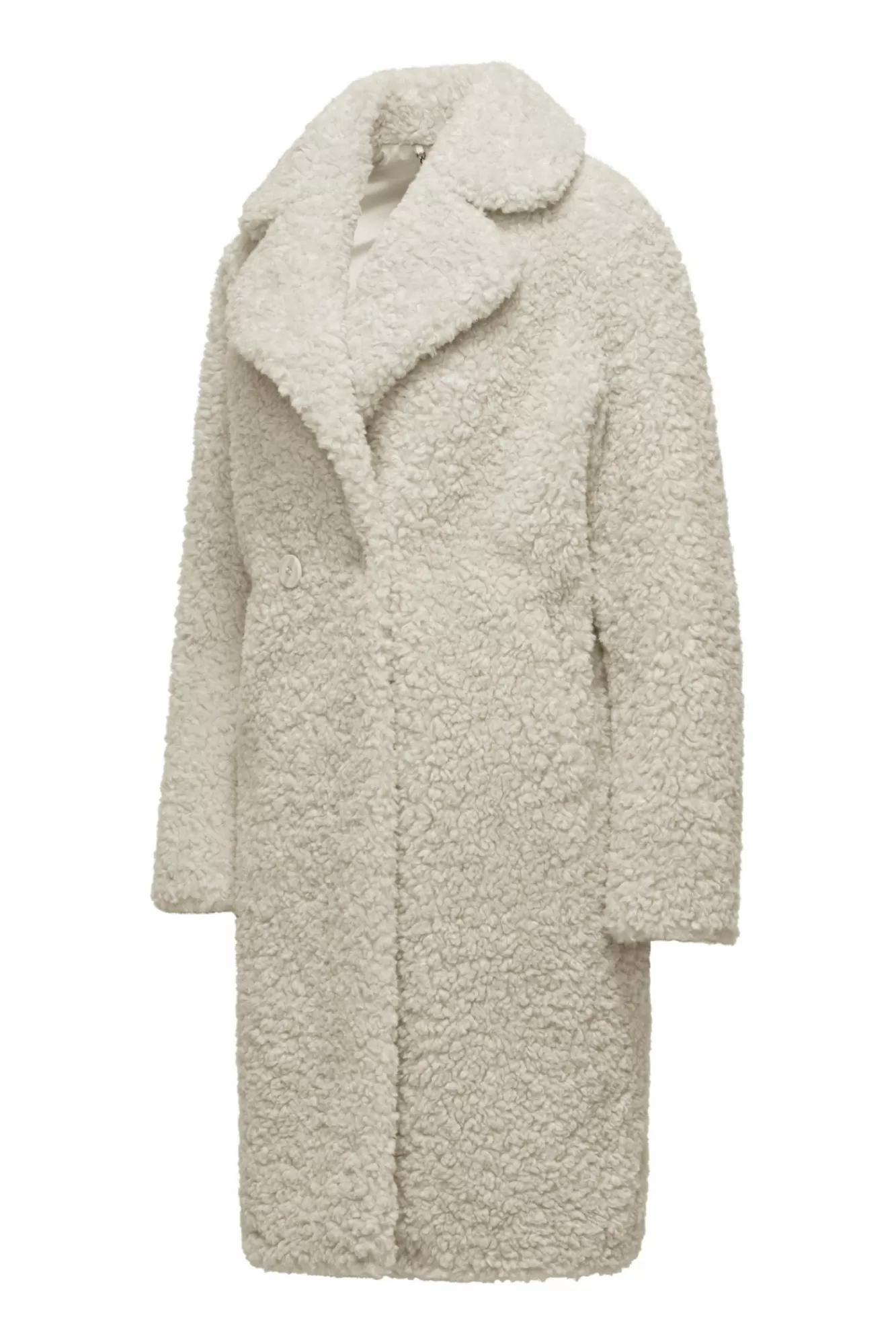 Cappotto In Sherpa Fleece Con Revers>Bomboogie Store