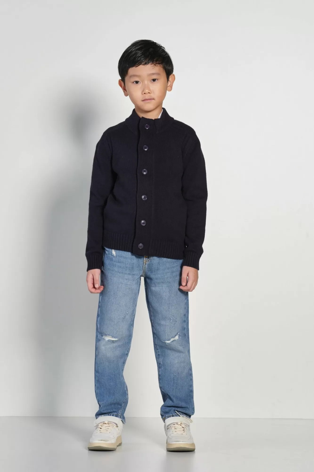 Cardigan Bambino In Misto Lana>Bomboogie Store