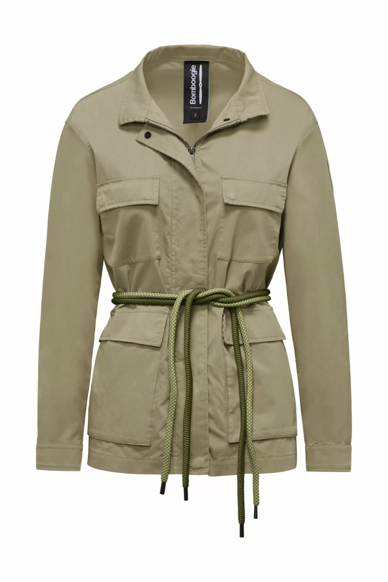Field Jacket Sfoderata Con Cintura In Corda Bicolore>Bomboogie Flash Sale