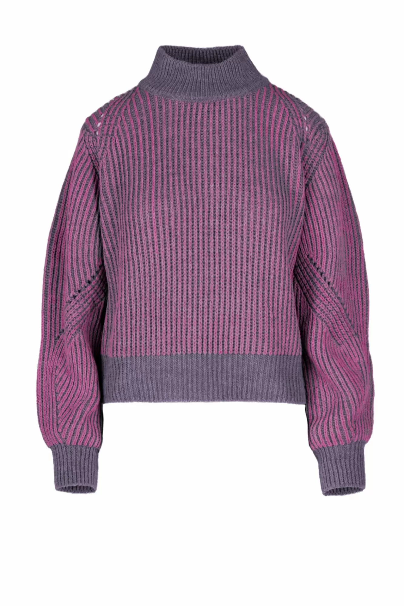 Lupetto Donna Bicolore In Tricot Misto Lana>Bomboogie Shop