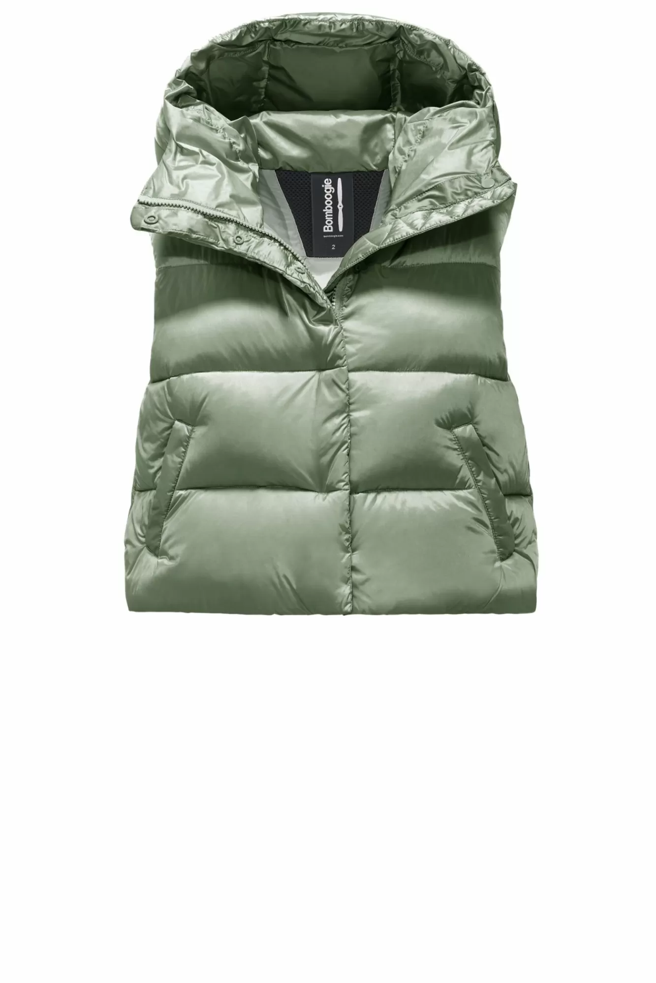 Ottawa Vest - Piumino Corto Smanicato In Nylon Bright>Bomboogie Best Sale
