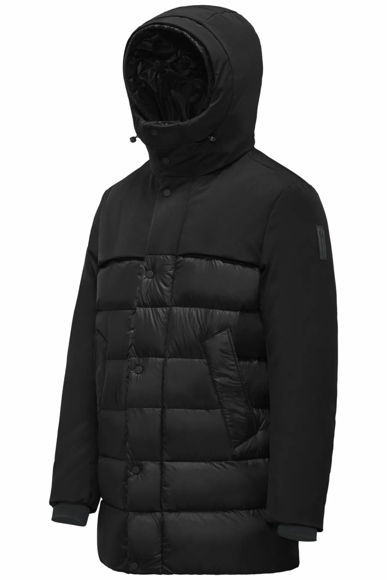 Parka Bimaterico Imbottito In Piuma>Bomboogie Flash Sale