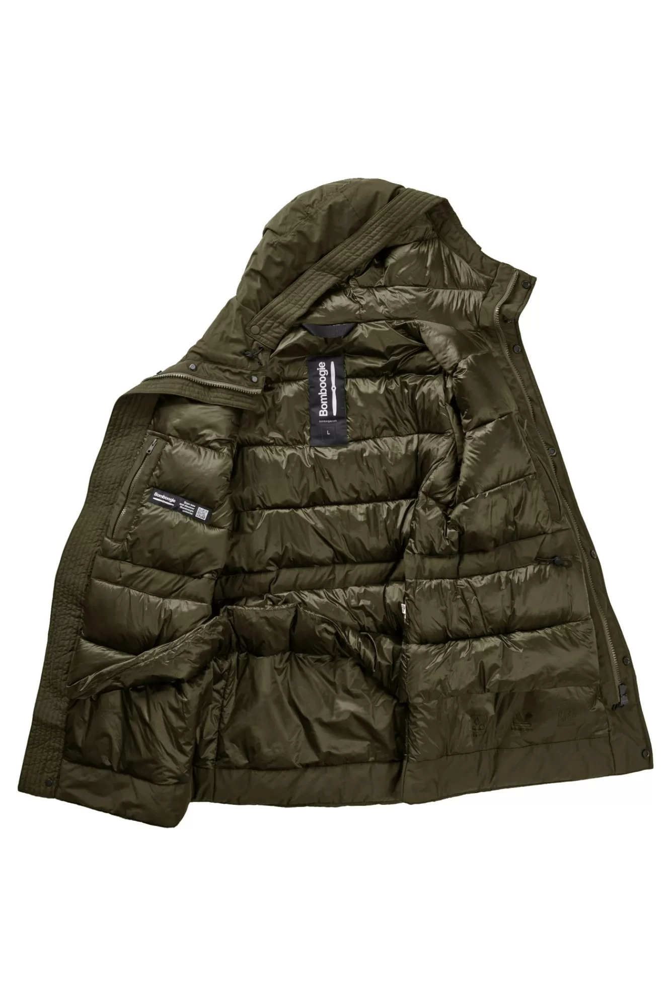 Parka Corto Idrorepellente E Antivento Imbottitura Riciclata>Bomboogie Cheap