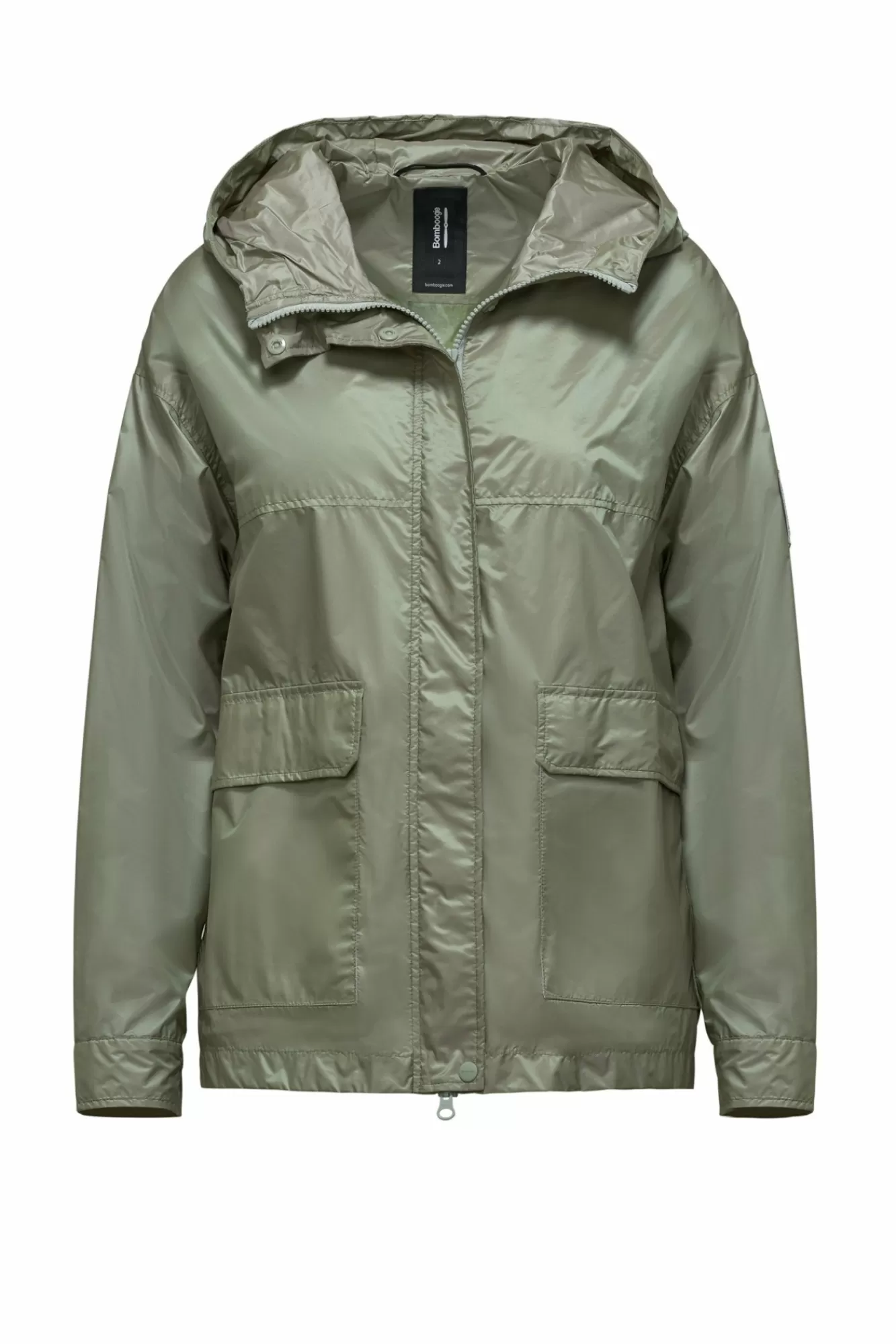 Parka Corto In Nylon Brillante>Bomboogie Flash Sale