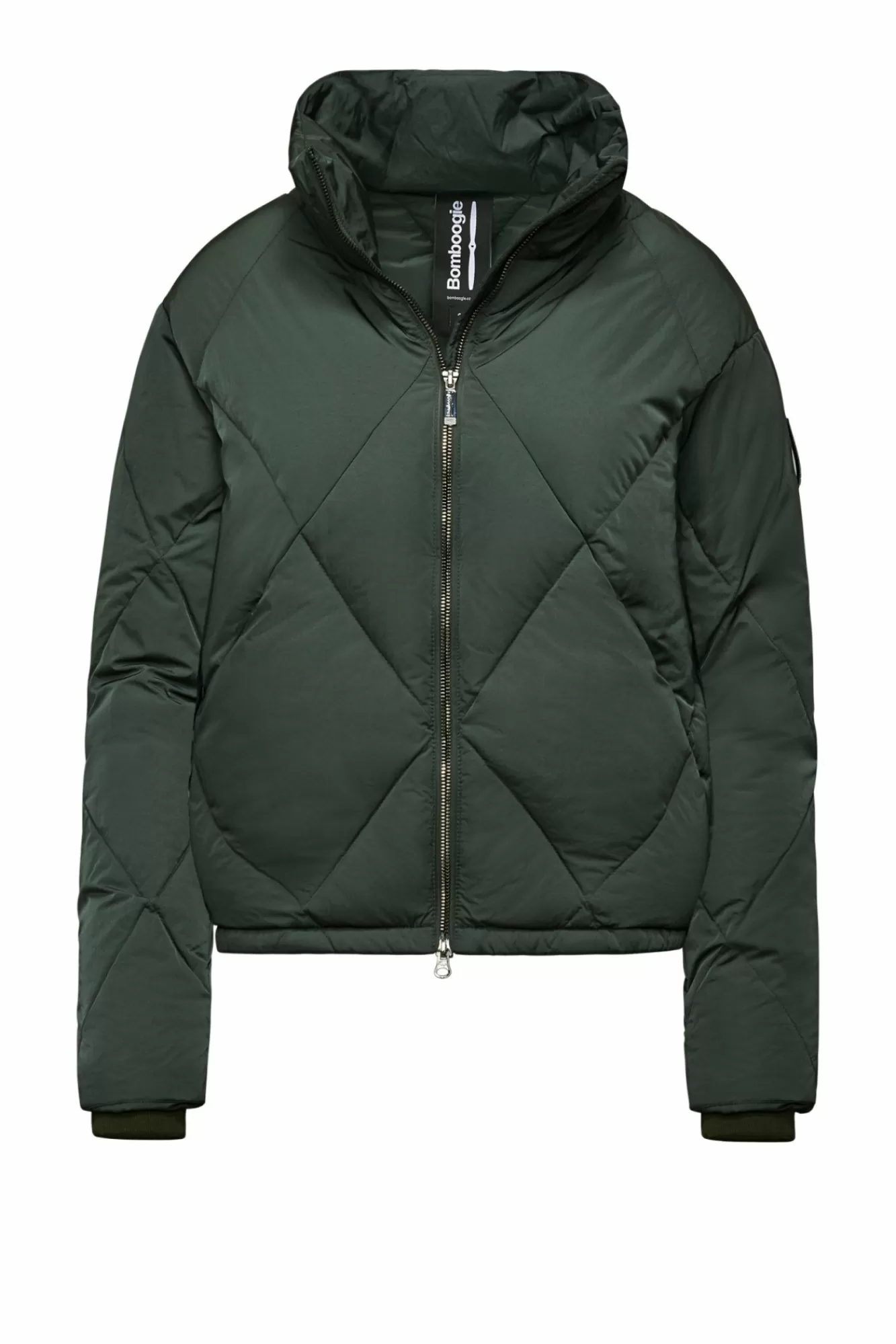 Piumino Corto In Nylon Trapuntatura A Rombi>Bomboogie Best Sale