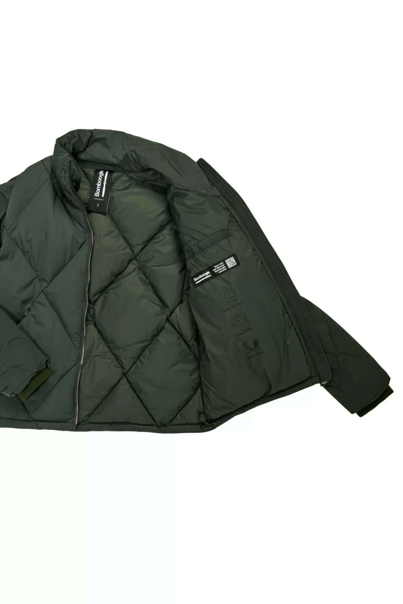 Piumino Corto In Nylon Trapuntatura A Rombi>Bomboogie Best Sale