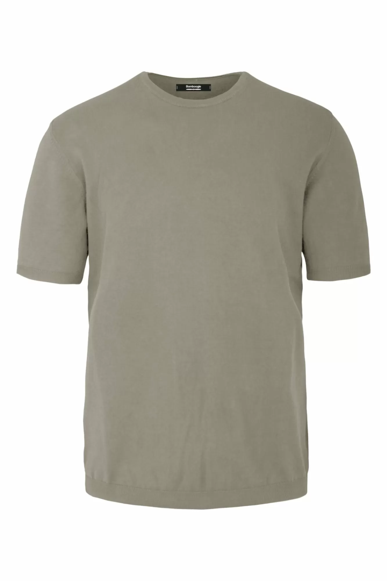 Pullover Girocollo A Manica Corta In Maglia Rasata Faded>Bomboogie Cheap