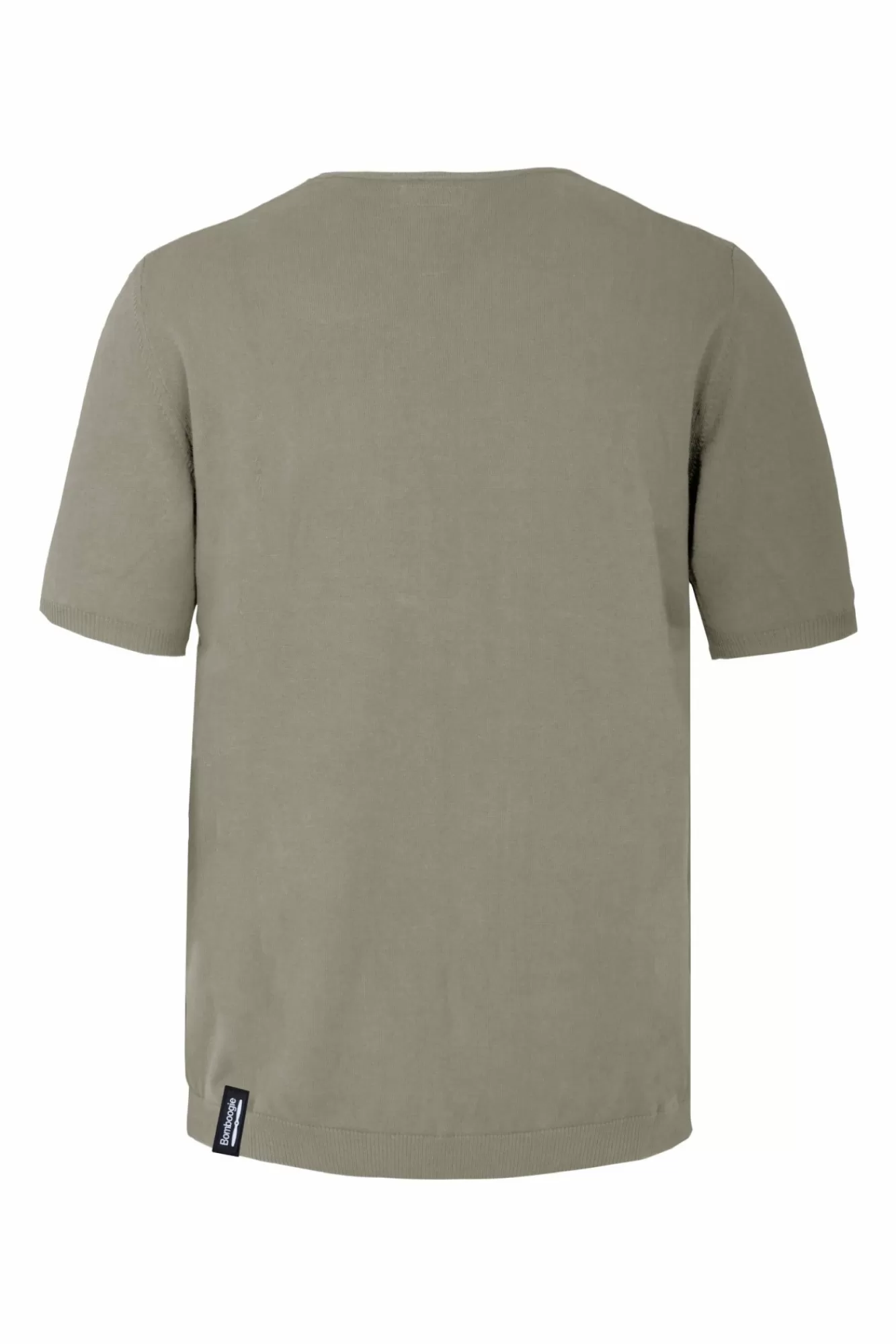 Pullover Girocollo A Manica Corta In Maglia Rasata Faded>Bomboogie Cheap