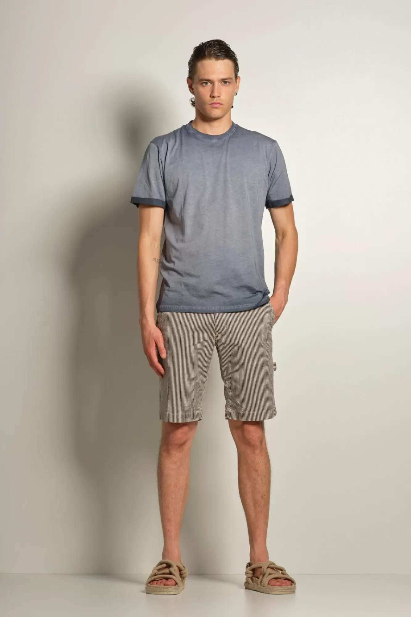 T-Shirt A Manica Corta In Cotone Tinto A Freddo>Bomboogie Best