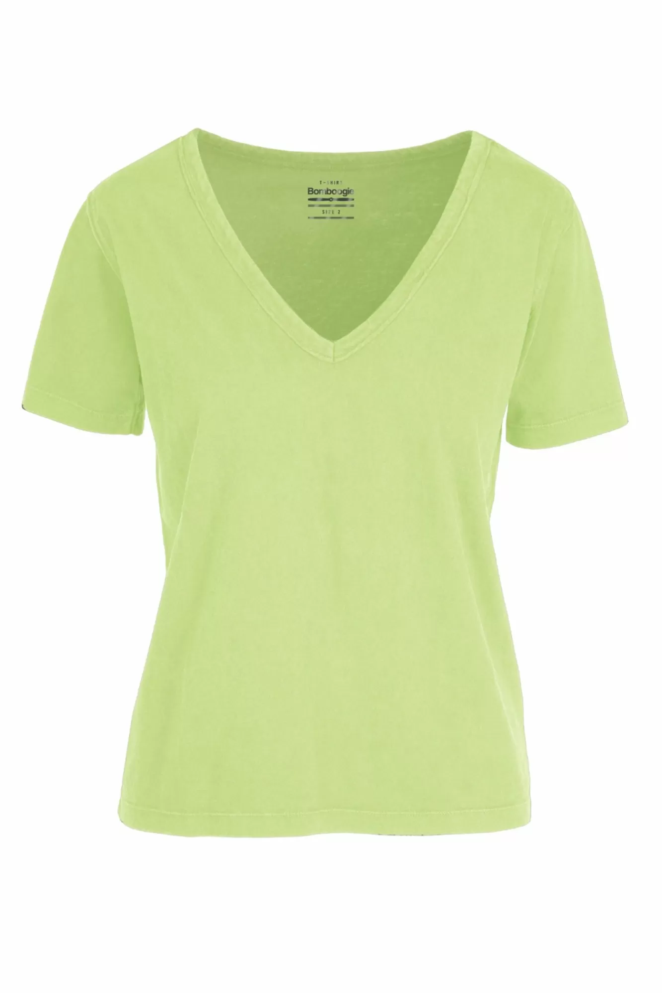 T-Shirt Con Scollo A V E Taglio Vivo>Bomboogie Outlet