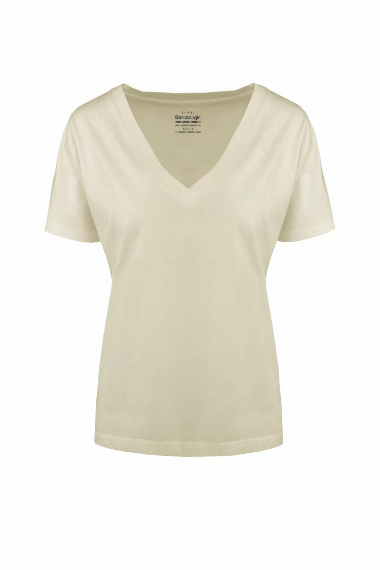 T-Shirt Con Scollo A V In Cotone Organico>Bomboogie Online