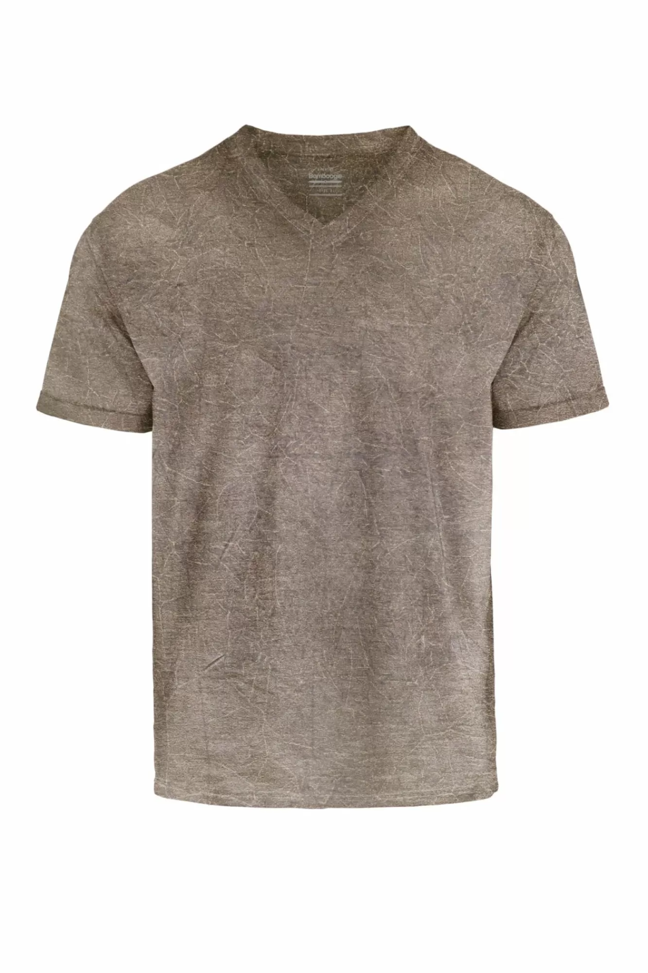 T-Shirt Con Scollo A V Lavaggio Acido>Bomboogie Sale