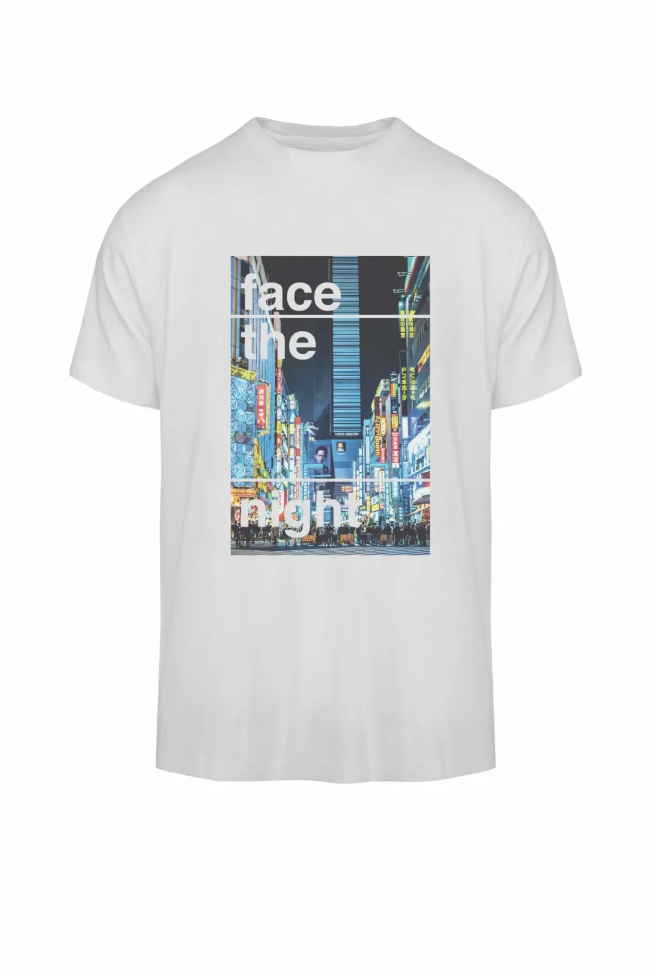 T-Shirt Con Stampa Face The Night>Bomboogie Hot