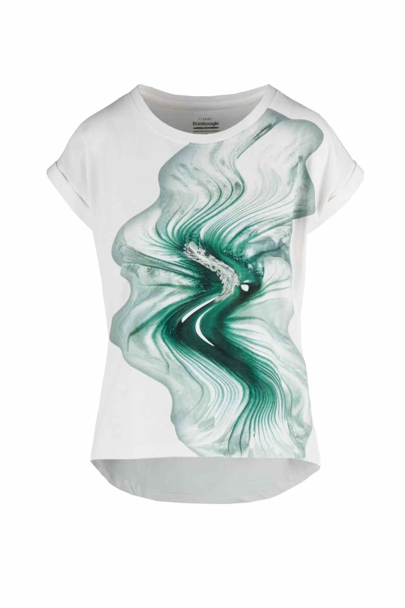 T-Shirt Con Stampa Liquid Flower>Bomboogie Cheap