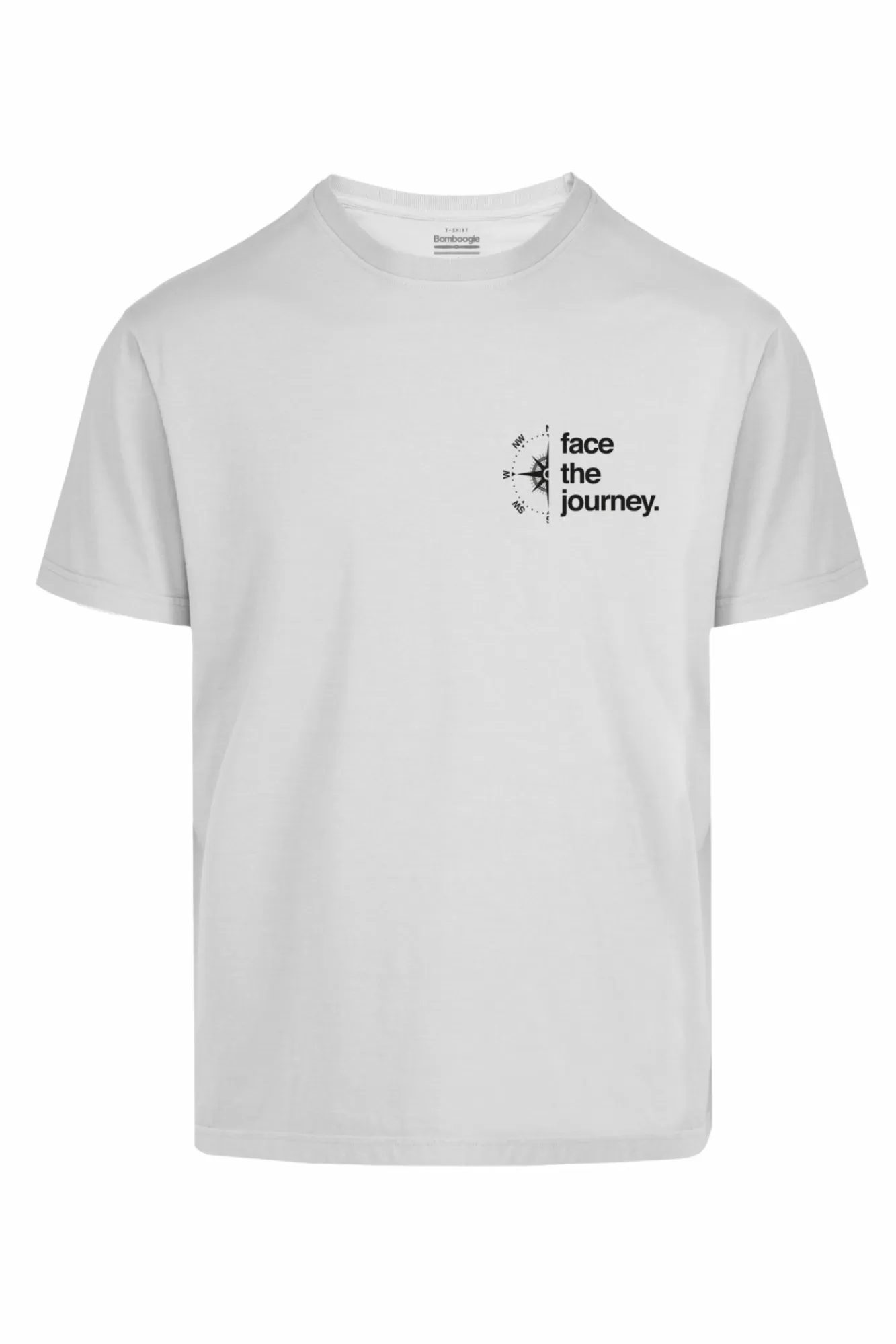 T-Shirt Girocollo Con Stampa Face The Journey>Bomboogie Flash Sale