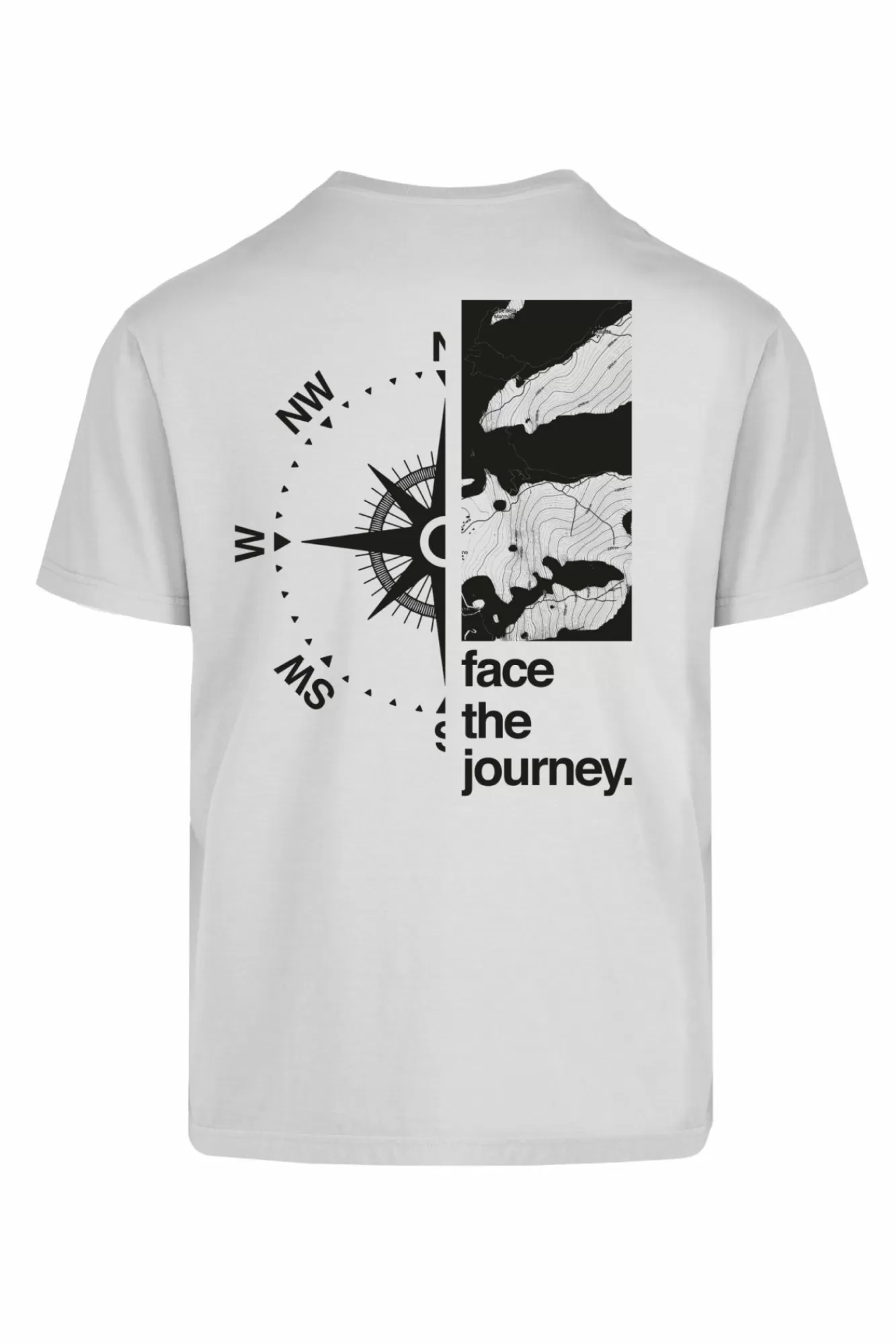 T-Shirt Girocollo Con Stampa Face The Journey>Bomboogie Flash Sale