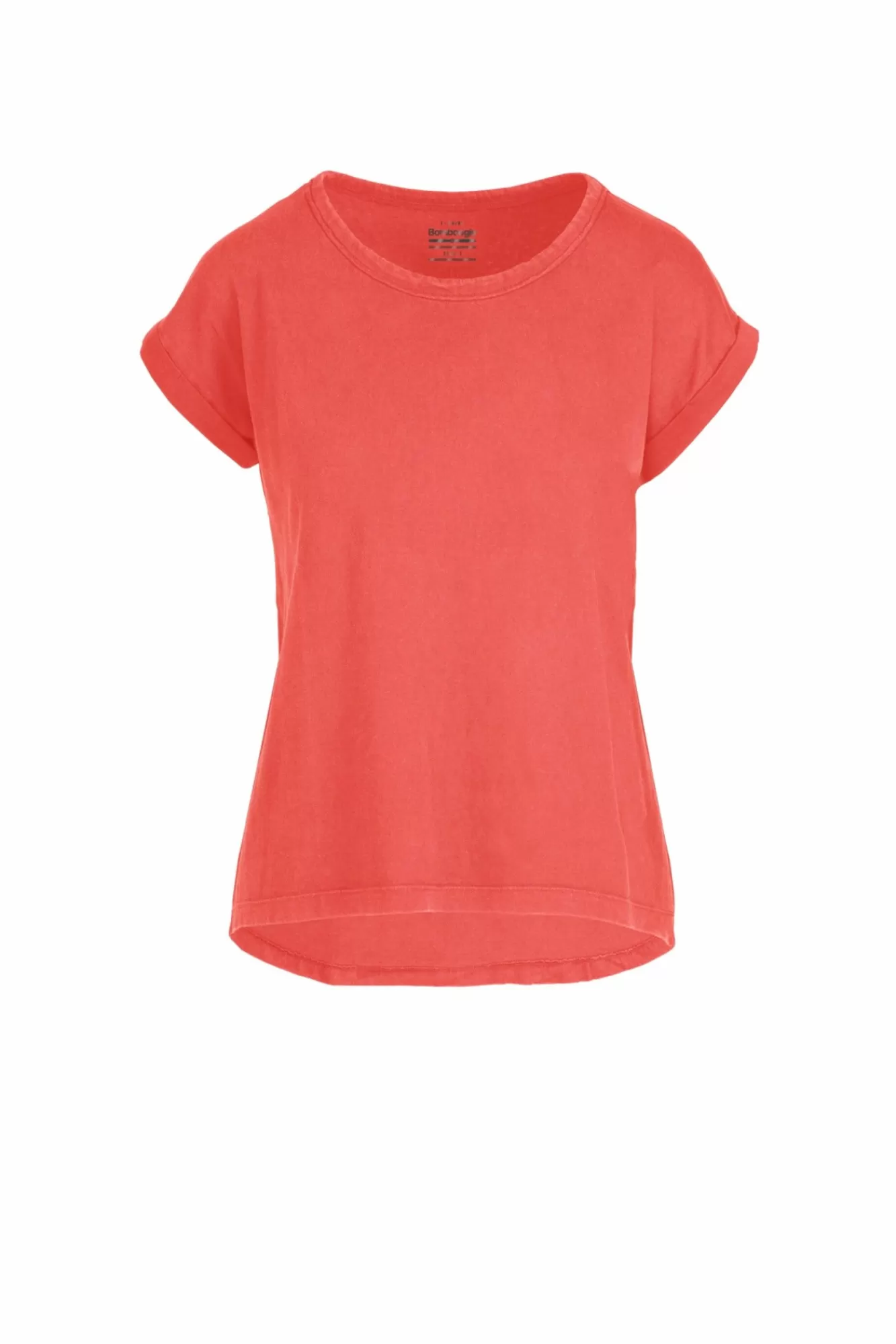 T-Shirt Girocollo Con Taglio Vivo E Maniche Risvoltate>Bomboogie Cheap