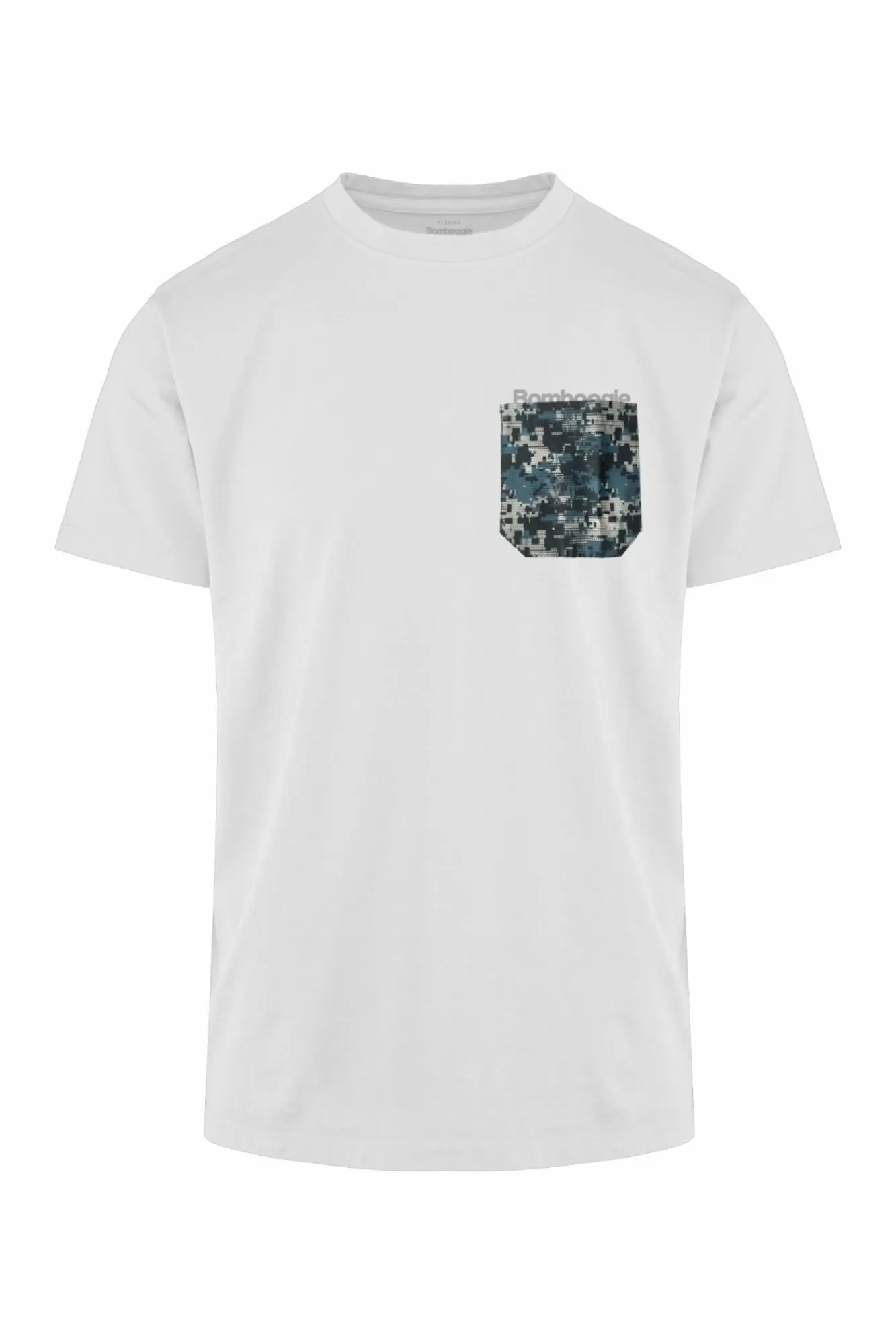 T-Shirt Girocollo Con Taschino Camo>Bomboogie Fashion