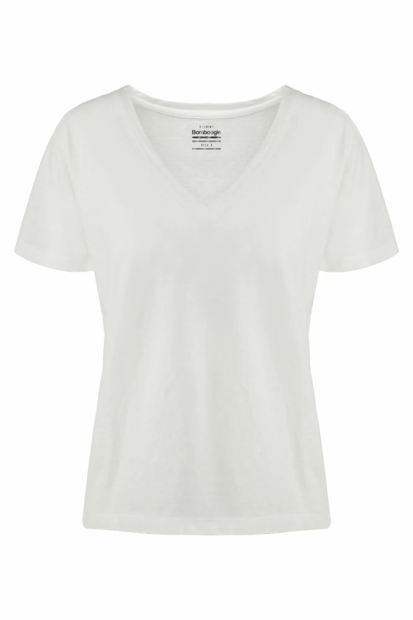 T-Shirt Scollo A V A Manica Corta>Bomboogie Store